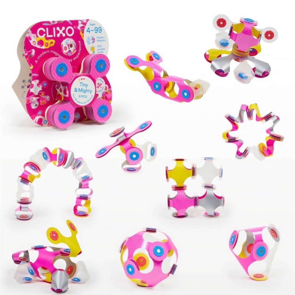 Clixo Tiny & Mighty Magnetic Building Set - Sparkle